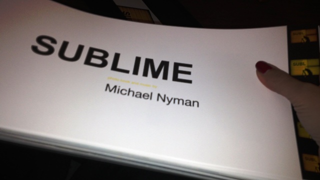 Sublime by Michael Nyman, Volumina Editions