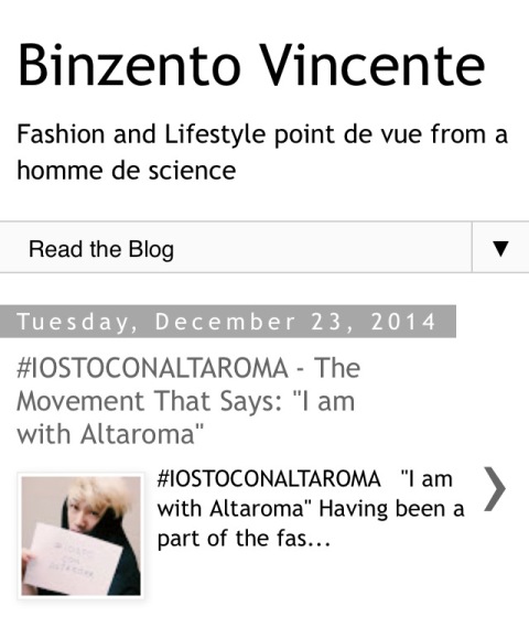 The fashion blog Binzento Vincente by Vincent Law